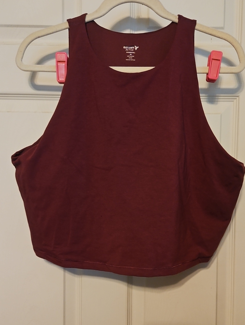 Old Navy Burgundy Scoop Neck Tank Top